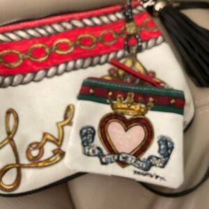 Stylish White and Red Women's Bag